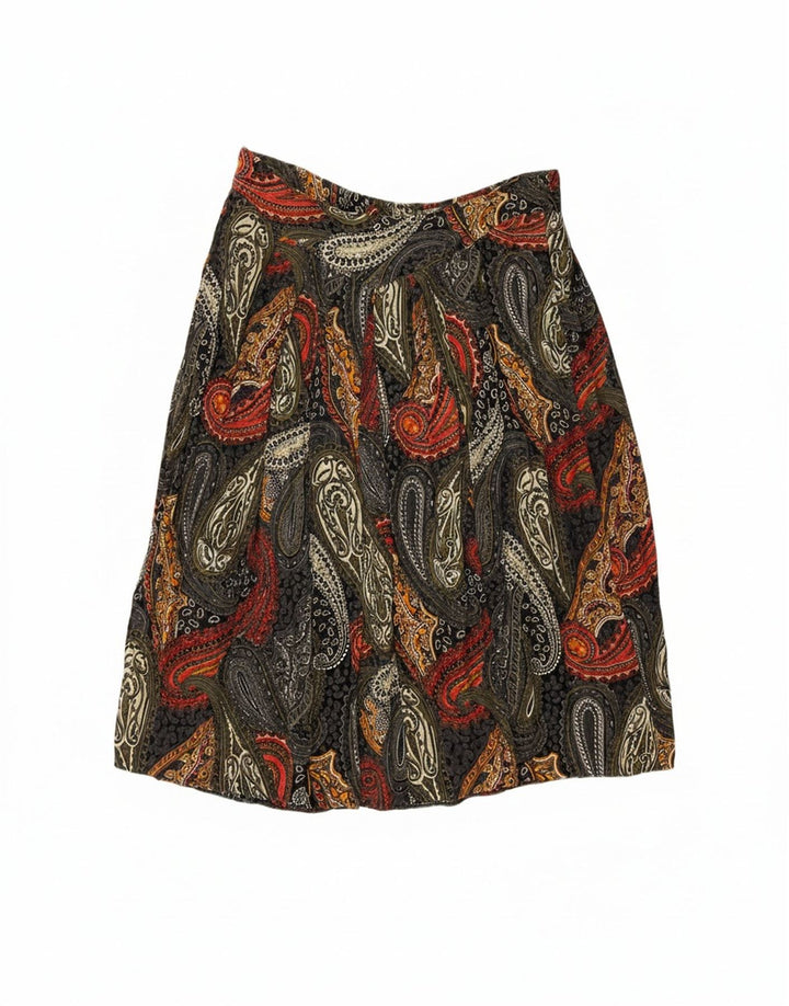 LIBRA Womens A-Line Skirt US 18 2XL W38 Multicoloured Paisley Viscose