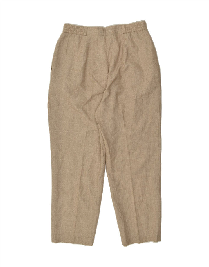 VINTAGE Womens Tapered Chino Trousers US 14 XL W30 L27  Beige Polyester | Vintage Vintage | Thrift | Second-Hand Vintage | Used Clothing | Messina Hembry 