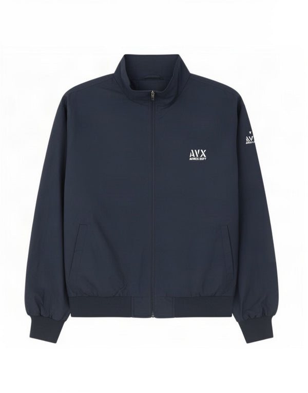 Avirex Mens Bomber Jacket UK 44 2XL Navy Blue Polyester