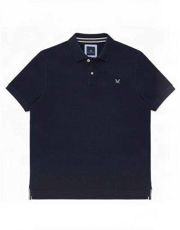 Crew Clothing Mens Polo Shirt 2XL Navy Blue Cotton