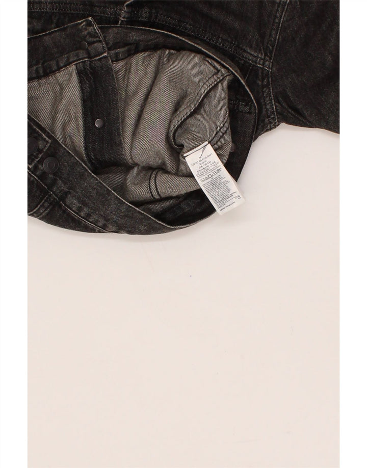 GAP Boys Hooded Denim Jacket 8-9 Years Medium Grey Cotton Vintage Gap and Second-Hand Gap from Messina Hembry 
