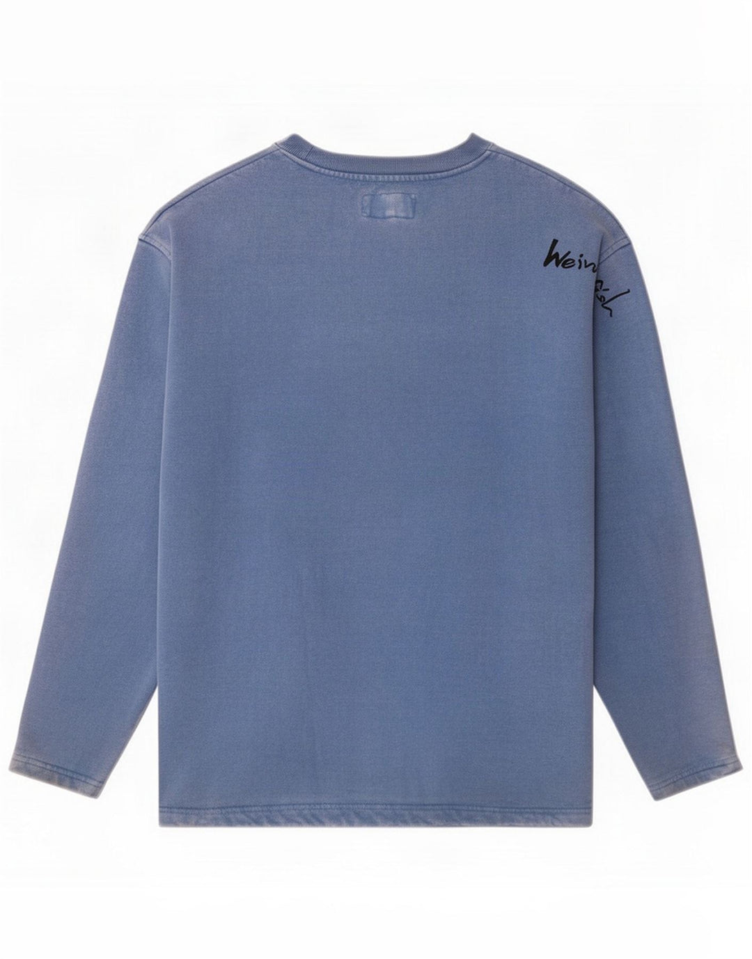 Weird Fish Mens Graphic Sweatshirt Jumper Small Blue Cotton