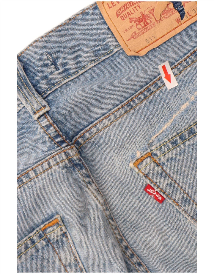 Levi's Mens 511 Slim Jeans W33 L34 Blue Cotton