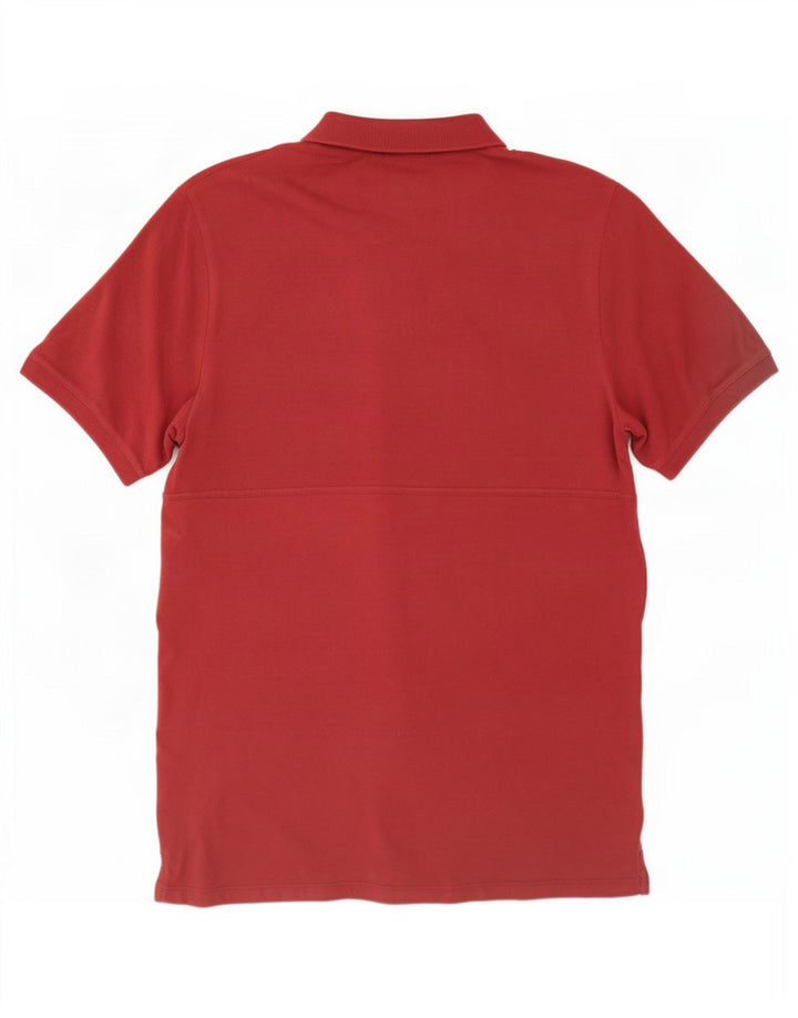 Lyle & Scott Mens Polo Shirt Large Maroon Cotton