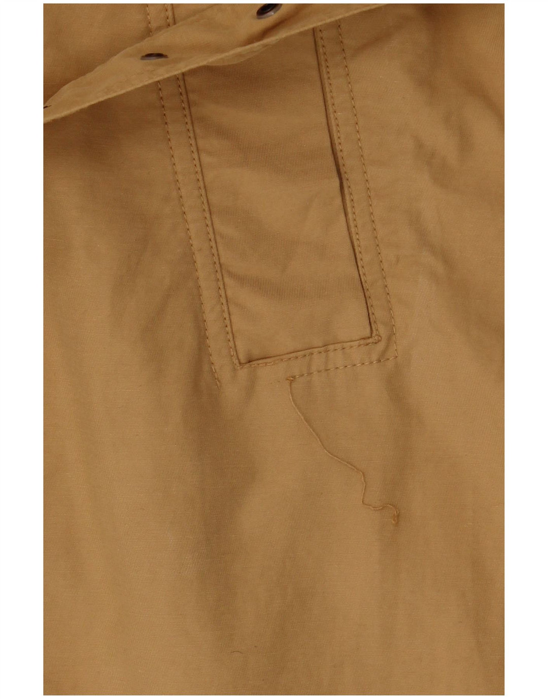 Fat Face Womens Double Breasted Trench Coat UK 16 Large Beige Cotton