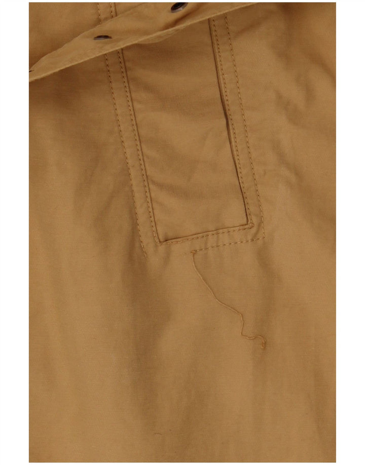 Fat Face Womens Double Breasted Trench Coat UK 16 Large Beige Cotton
