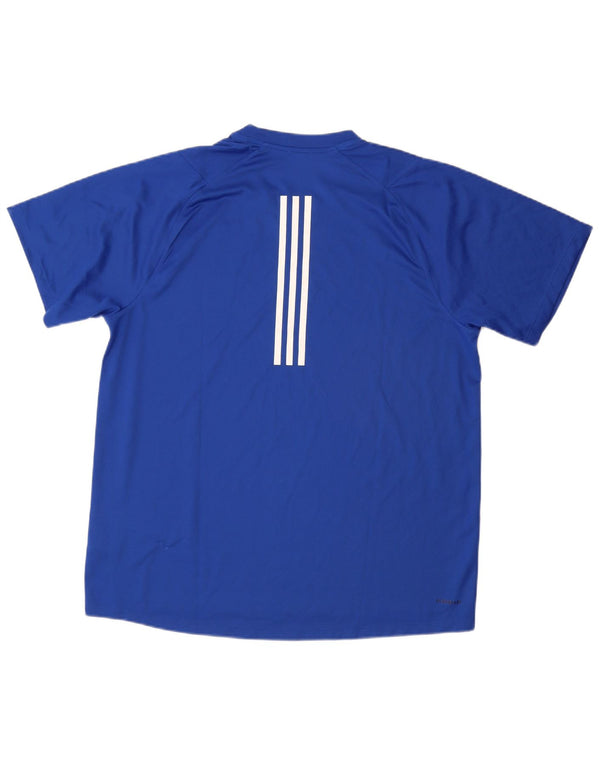 Adidas Mens Aeroready T-Shirt Top XL Blue Polyester