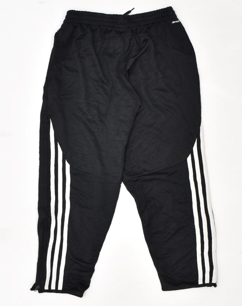 ADIDAS Boys Climalite Tracksuit Trousers 11-12 Years Medium Black | Vintage Adidas | Thrift | Second-Hand Adidas | Used Clothing | Messina Hembry 