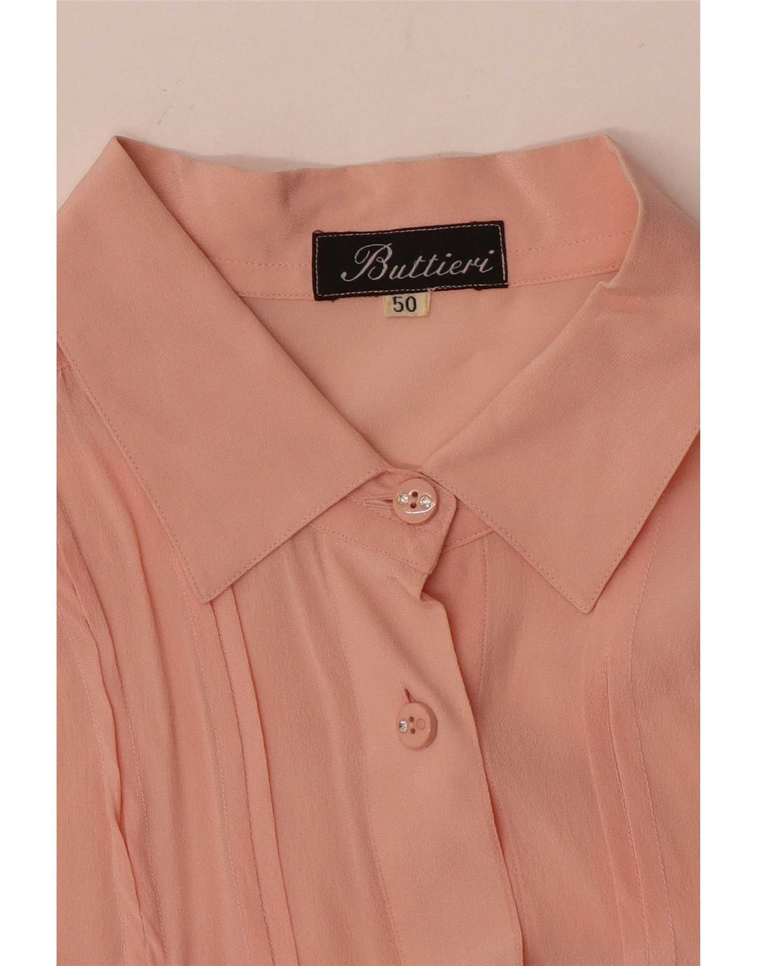 Vintage Womens Shirt Blouse IT 50 XL Pink