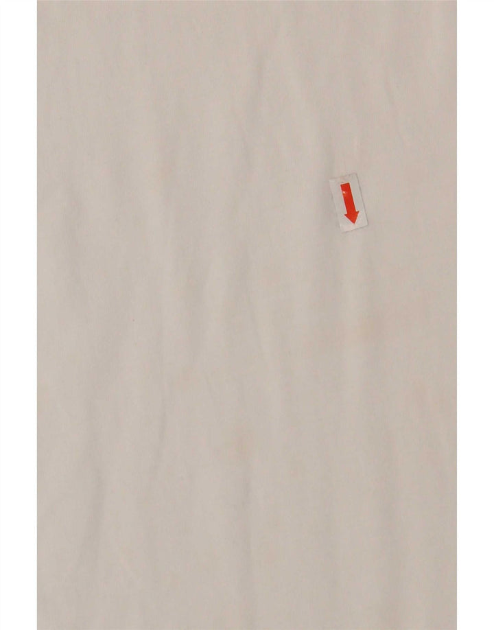 Diesel Mens Graphic T-Shirt Top XL White Cotton
