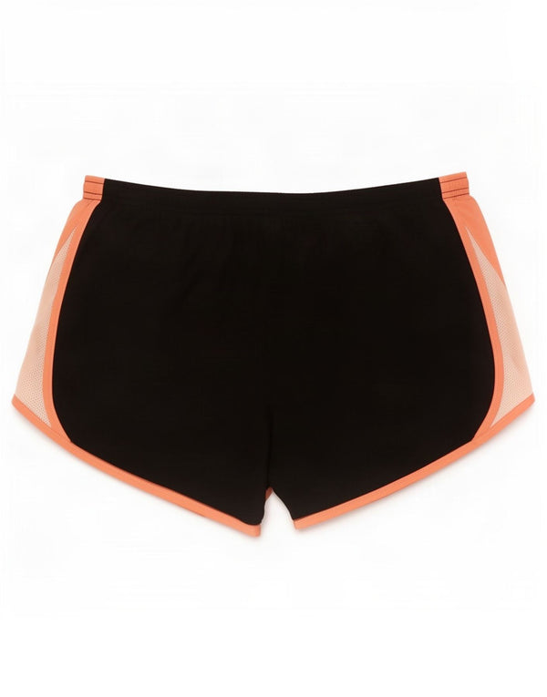 Nike Womens Dri Fit Sport Shorts UK 14 Medium Black Colourblock