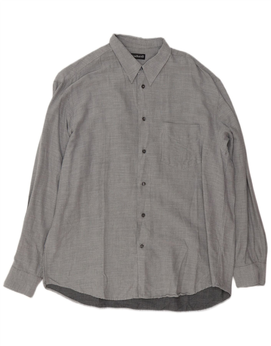 Cacharel Mens Shirt Size 43 17 XL Grey Cotton
