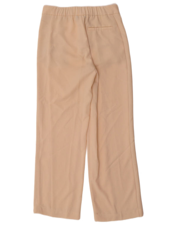 REISS Womens Straight Chino Trousers UK 8 Small W30 L30 Beige Polyester