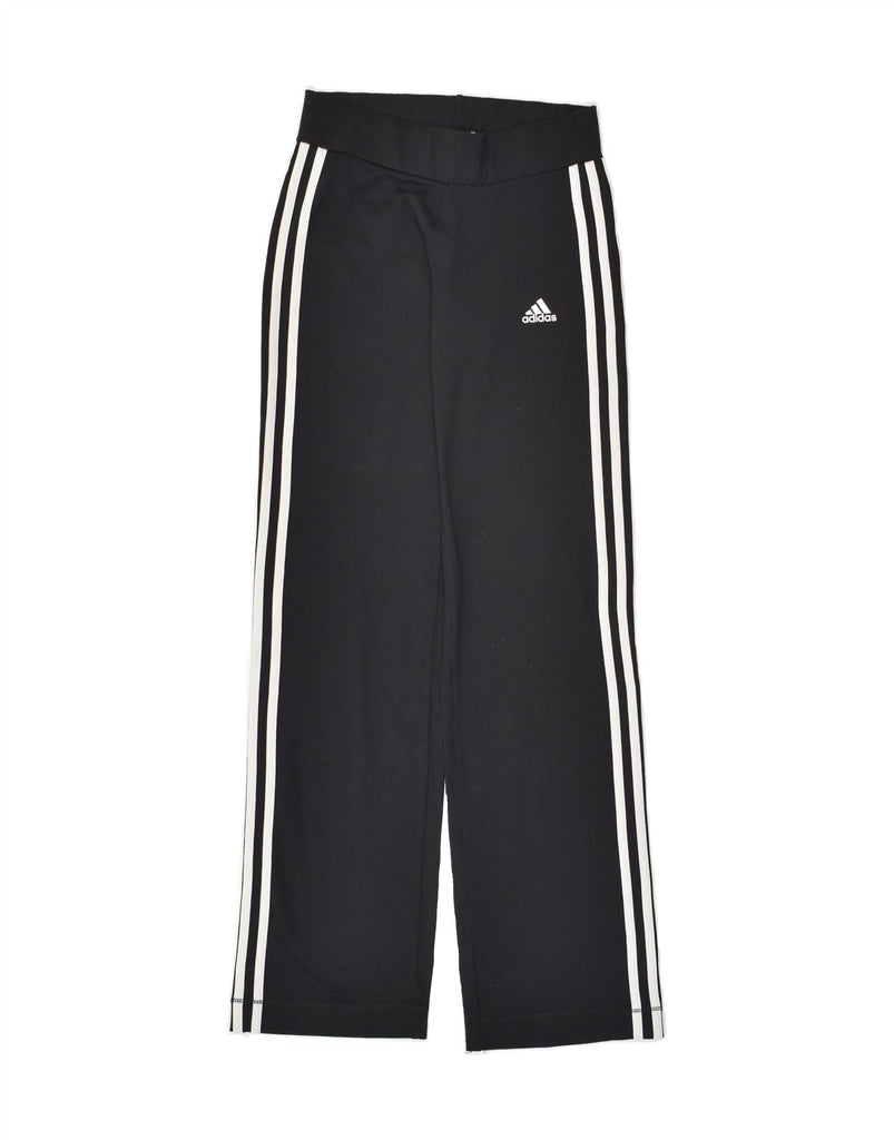 ADIDAS Womens Climalite Tracksuit Trousers UK 8 Small  Black Polyamide | Vintage Adidas | Thrift | Second-Hand Adidas | Used Clothing | Messina Hembry 