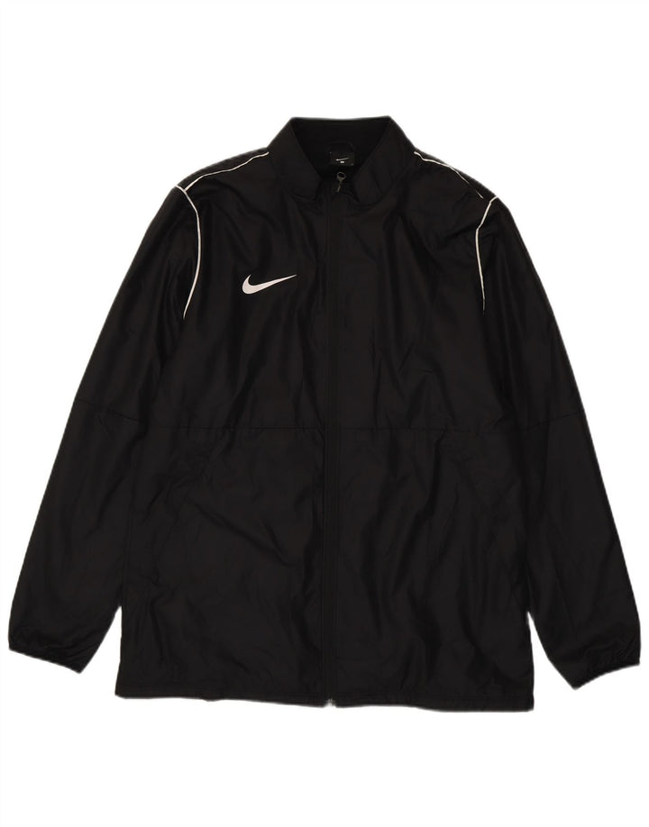 Nike Mens Tracksuit Top Jacket Large Black Polyester