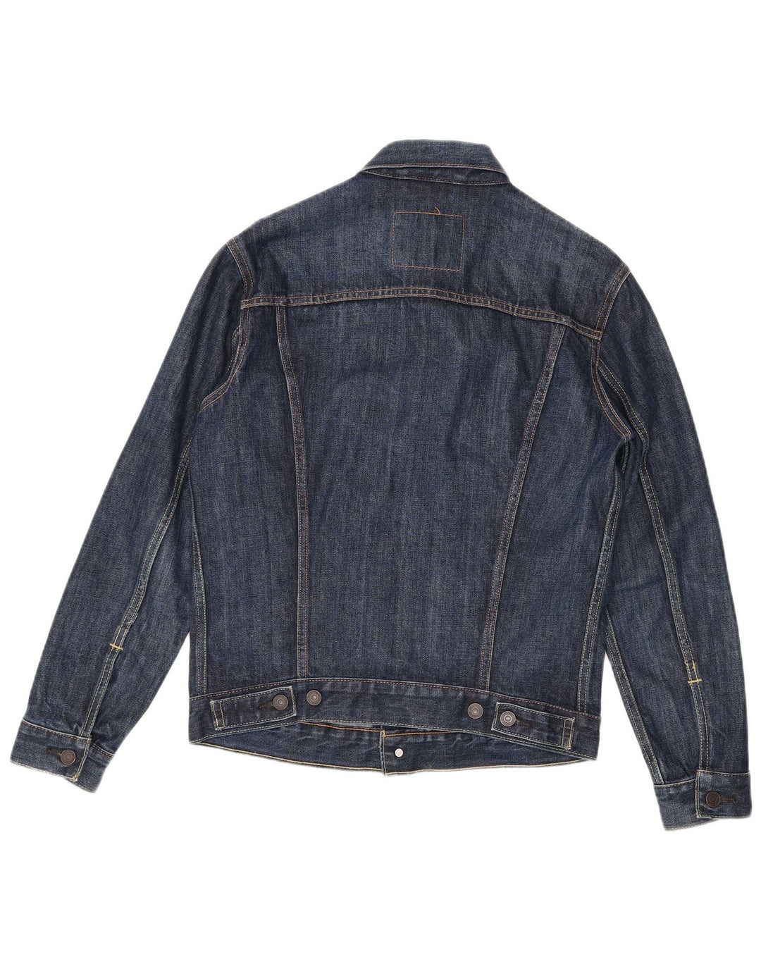 Levi's Mens Denim Jacket UK 36 Small Navy Blue Cotton