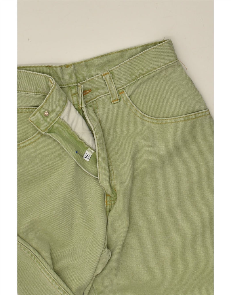 ARMANI Womens Tapered Jeans W29 L30 Green Cotton | Vintage Armani | Thrift | Second-Hand Armani | Used Clothing | Messina Hembry 