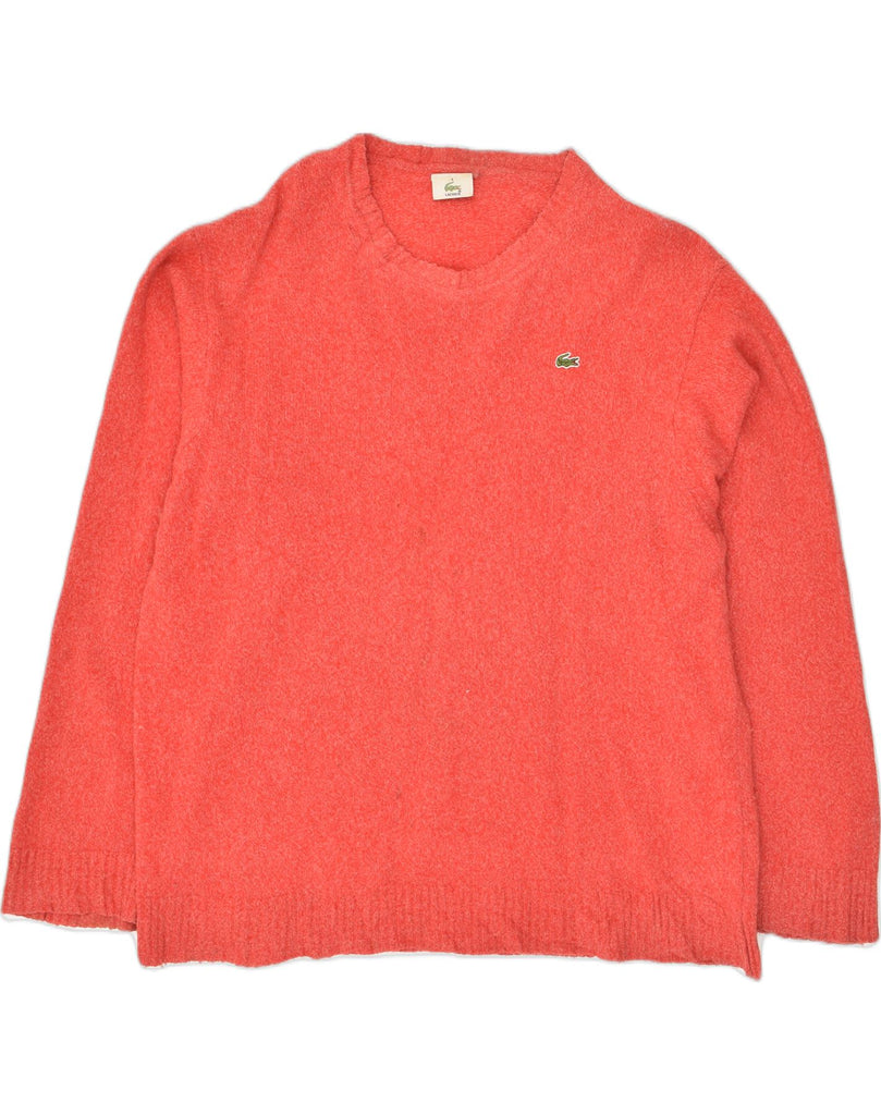 LACOSTE Mens Crew Neck Jumper Sweater Size 6 XL  Red Lambswool | Vintage Lacoste | Thrift | Second-Hand Lacoste | Used Clothing | Messina Hembry 