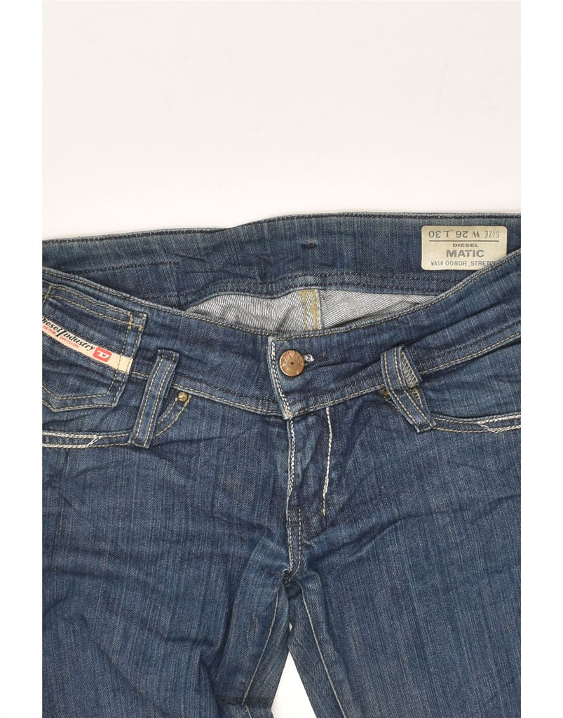 DIESEL Womens Matic Slim Jeans W26 L30 Blue Cotton | Vintage Diesel | Thrift | Second-Hand Diesel | Used Clothing | Messina Hembry 