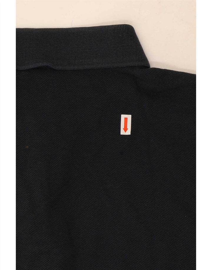 Gant Mens Polo Shirt Large Black Cotton