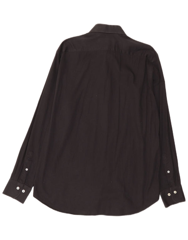 Ferre Mens Shirt Size 43 17 XL Black Cotton