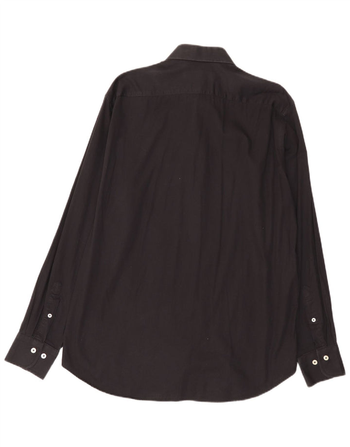 Ferre Mens Shirt Size 43 17 XL Black Cotton