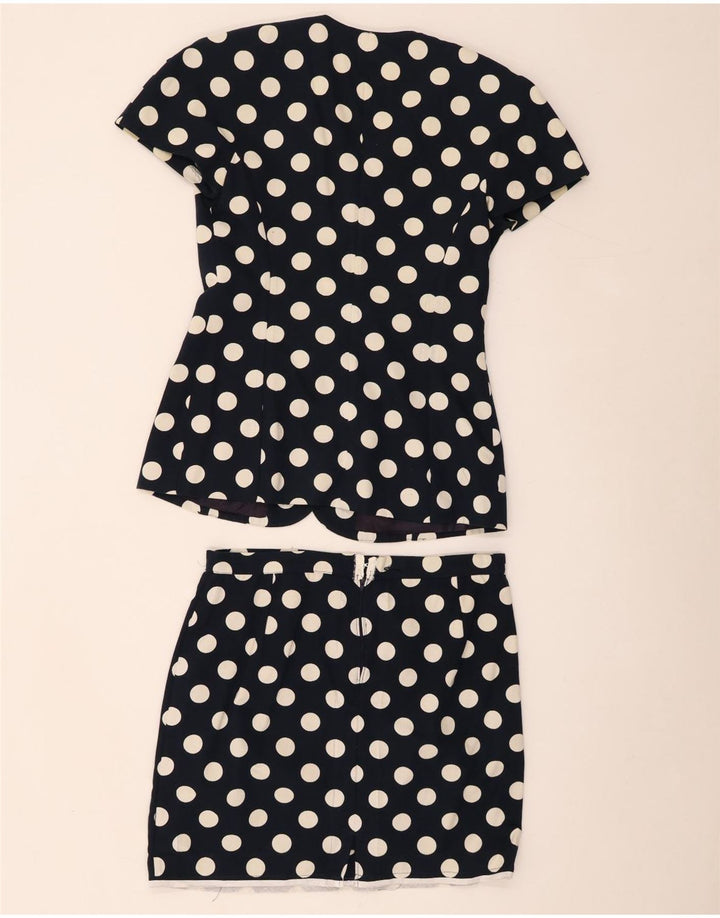 Luisa Spagnoli Womens Short Sleeve 2 Piece Skirt Set IT 42 Medium W32 Navy