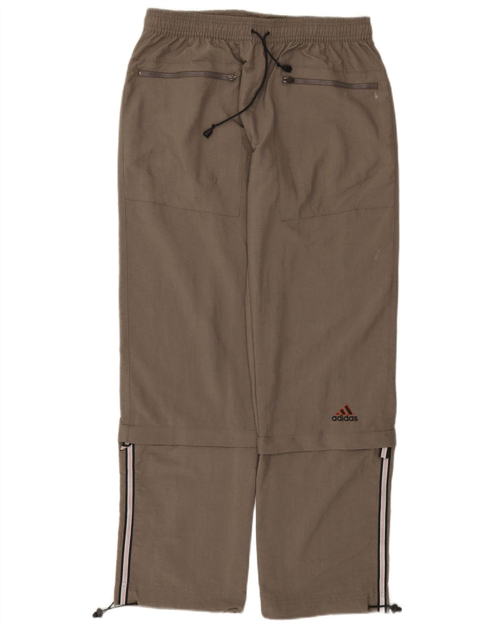 ADIDAS Mens Tracksuit Trousers Medium  Grey Polyamide