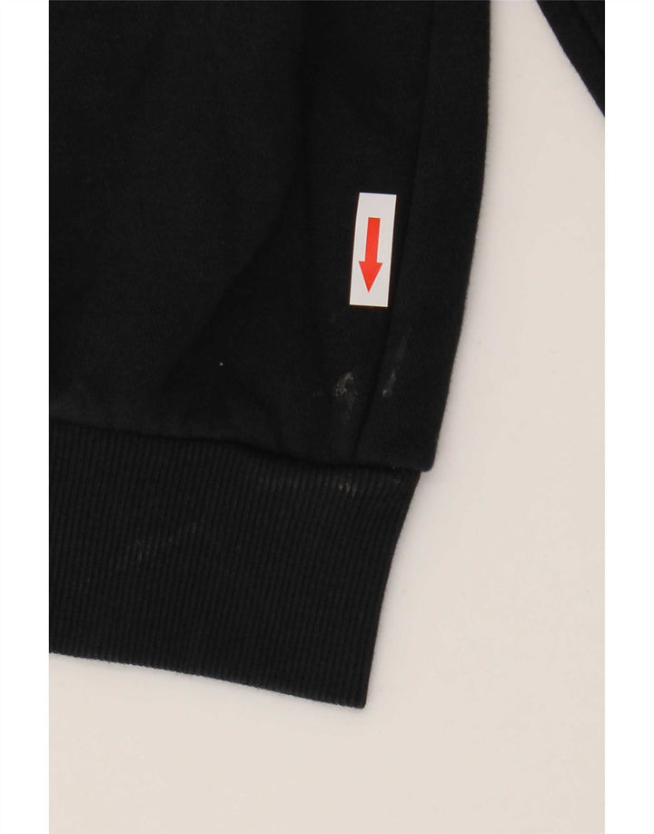 Converse Mens Hoodie Jumper Large Black Cotton