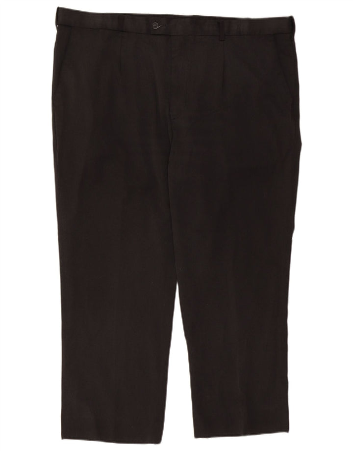 Farah Mens Pegged Suit Trousers W41 L26 Black Polyester