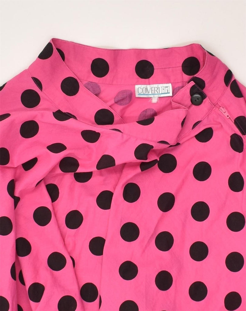 COVERI GIRL Girls A-Line Skirt 9-10 Years W24 Pink Polka Dot Cotton | Vintage Coveri Girl | Thrift | Second-Hand Coveri Girl | Used Clothing | Messina Hembry 