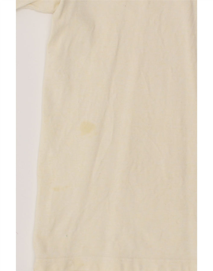 KAPPA Mens Slim Polo Shirt XL Off White Cotton Vintage Kappa and Second-Hand Kappa from Messina Hembry 