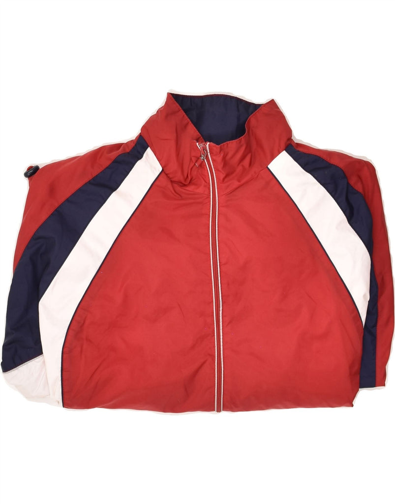 WILSON Mens Rain Jacket UK 40 Large Red Colourblock Nylon | Vintage Wilson | Thrift | Second-Hand Wilson | Used Clothing | Messina Hembry 