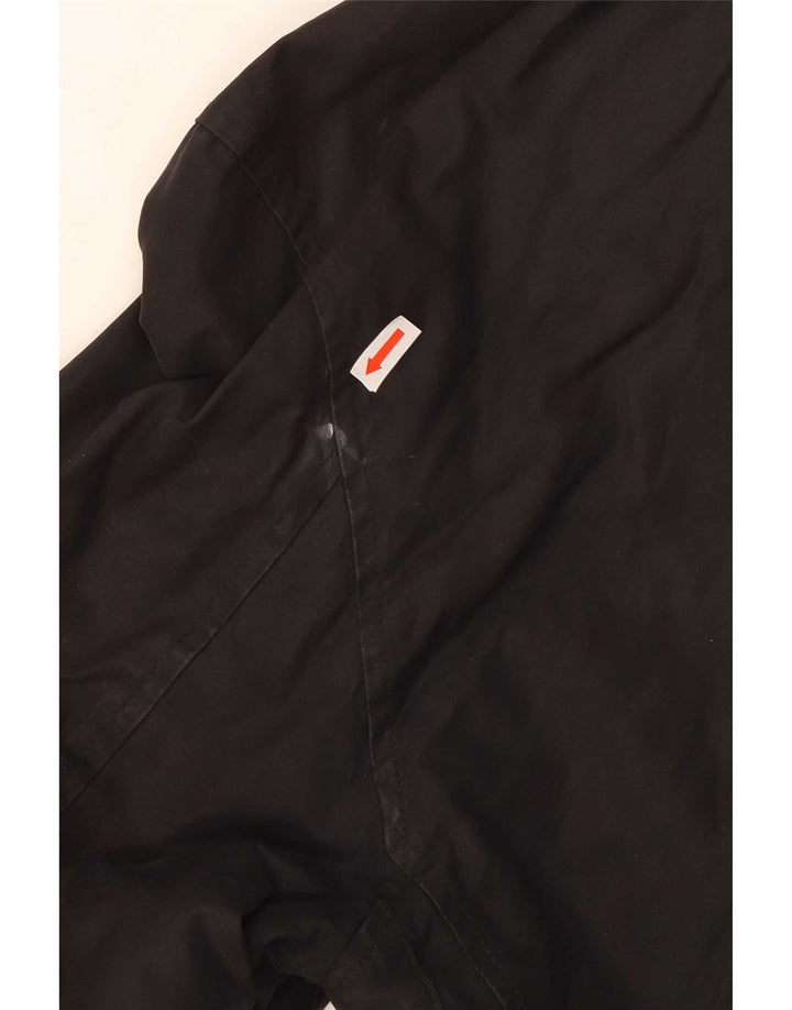 Tommy Hilfiger Mens Overcoat UK 38 Medium Black Polyester