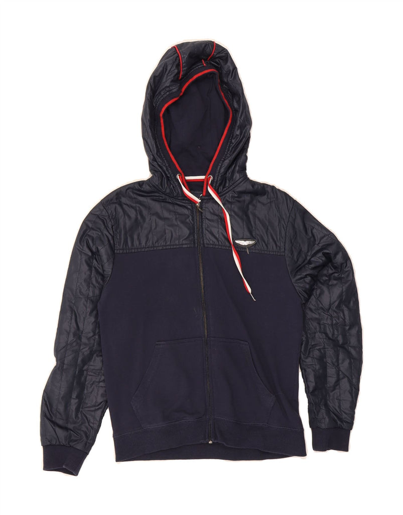 ASTON MARTIN Boys Hooded Bomber Jacket 11-12 Years Navy Blue Cotton Vintage Aston Martin and Second-Hand Aston Martin from Messina Hembry 