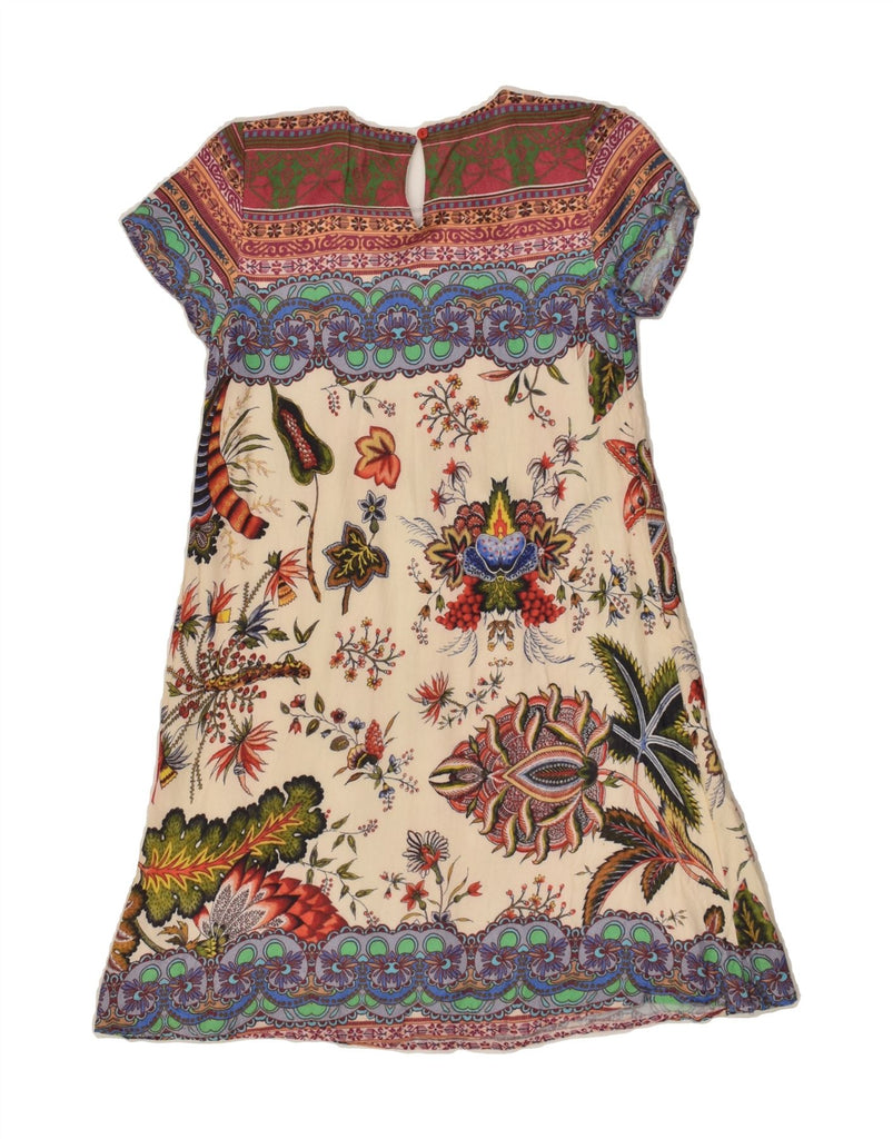 DESIGUAL Girls A-Line Dress 11-12 Years Multicoloured Floral | Vintage Desigual | Thrift | Second-Hand Desigual | Used Clothing | Messina Hembry 