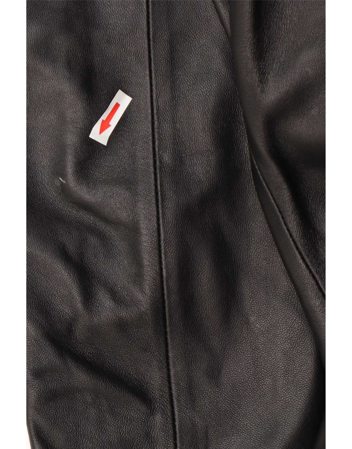 Sardar Womens Woodlands Leather Blazer Jacket UK 16 Large Black