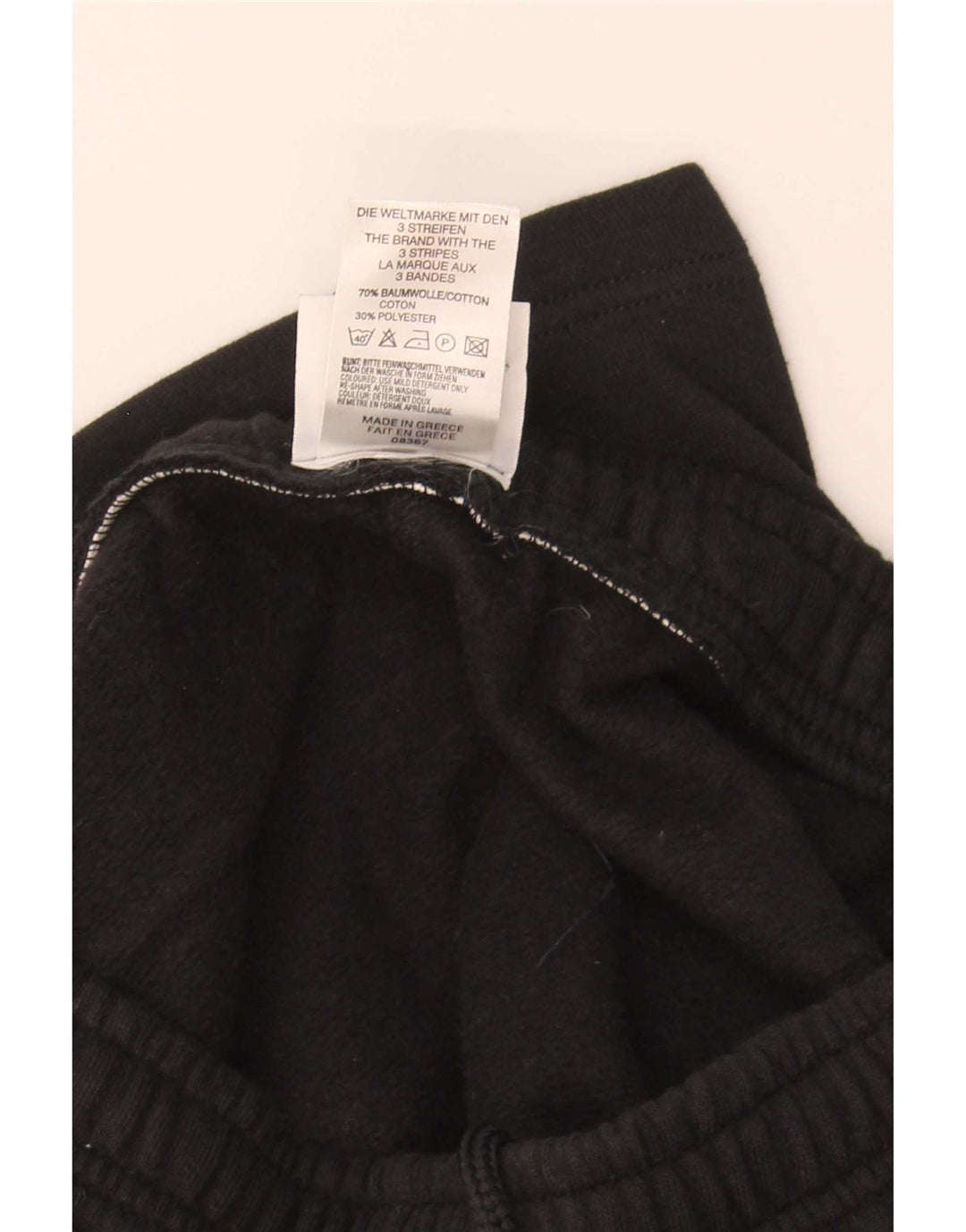 Adidas Mens Tracksuit Trousers Medium  Black Cotton