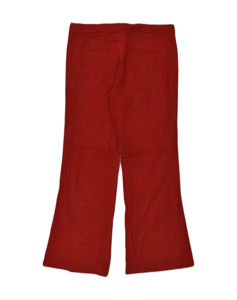 BANANA REPUBLIC Womens Flare Chino Trousers US 14 XL W37 L33  Red Rayon | Vintage Banana Republic | Thrift | Second-Hand Banana Republic | Used Clothing | Messina Hembry 