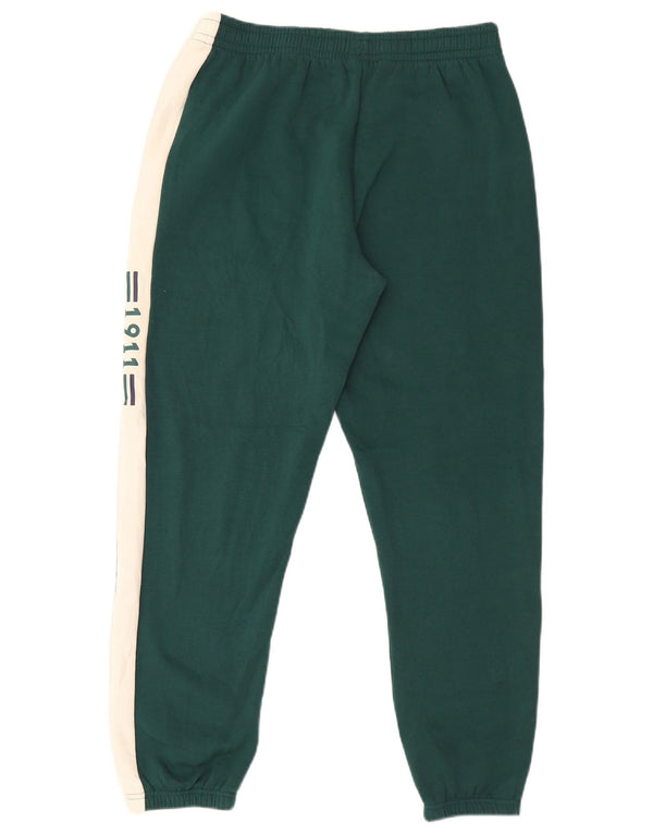 Fila Mens Graphic Tracksuit Trousers Joggers Medium Green Colourblock