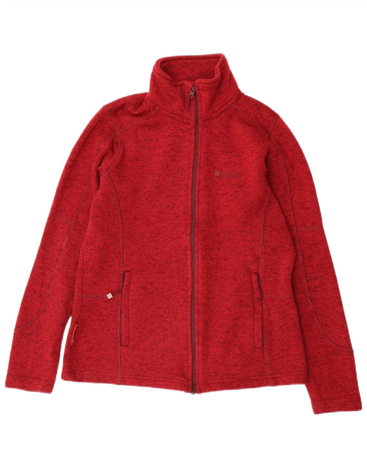 Mountain Warehouse Womens Tracksuit Top Jacket UK 12 Medium Red Polyester