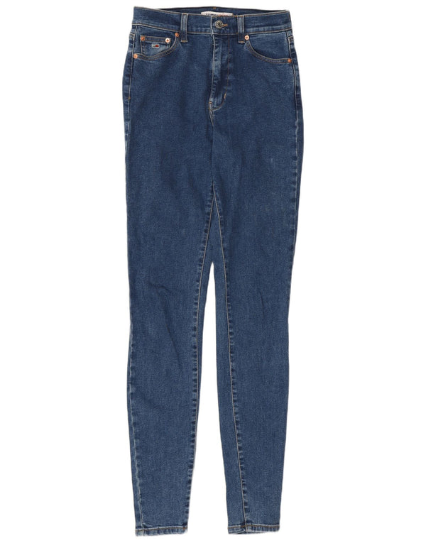 Tommy Hilfiger Womens Sylvia High Rise Super Skinny Jeans W27 L34 Blue