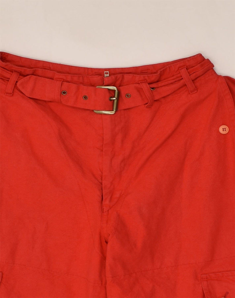 VINTAGE Womens Tapered Cargo Trousers W26 L26 Red | Vintage Vintage | Thrift | Second-Hand Vintage | Used Clothing | Messina Hembry 