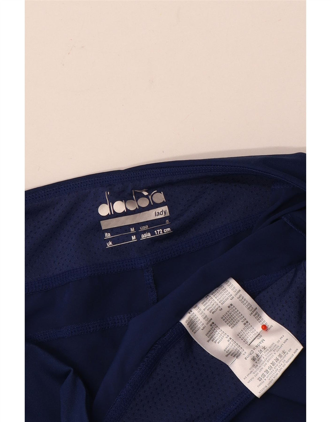 Diadora Womens Sport Shorts UK 14 Medium  Navy Blue Polyester