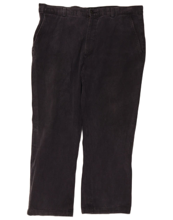 Trussardi Mens Straight Chino Trousers IT 56 3XL W46 L28 Navy Blue