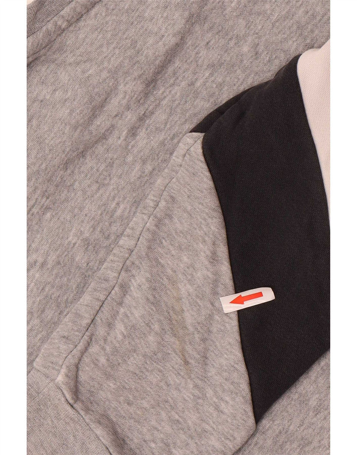 Nike Mens Graphic Sweatshirt Jumper Small Grey Colourblock Cotton