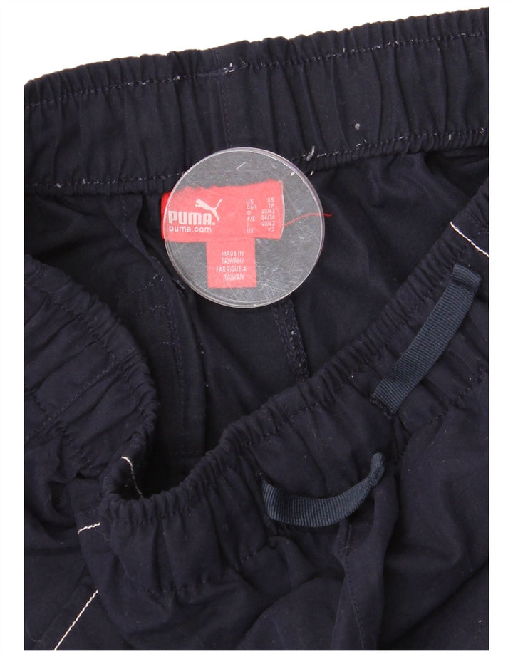 PUMA Mens Graphic Sport Shorts XS  Navy Blue Colourblock