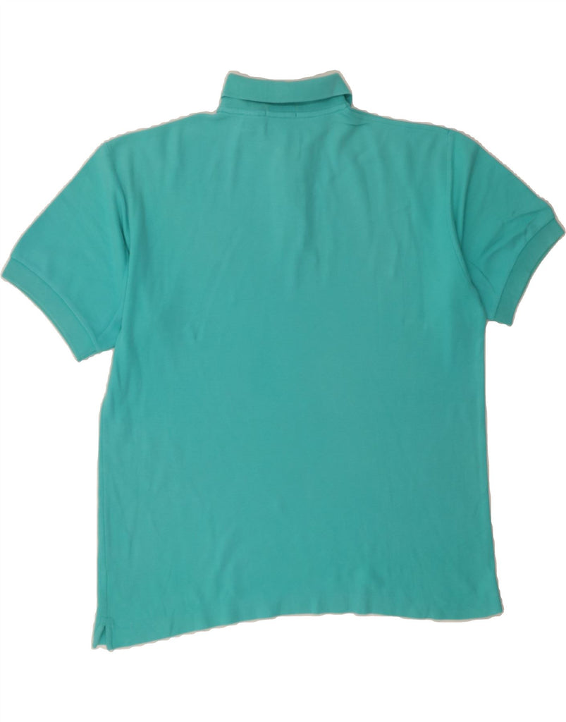 FILA Mens Polo Shirt IT 50 Medium Turquoise Cotton Vintage Fila and Second-Hand Fila from Messina Hembry 