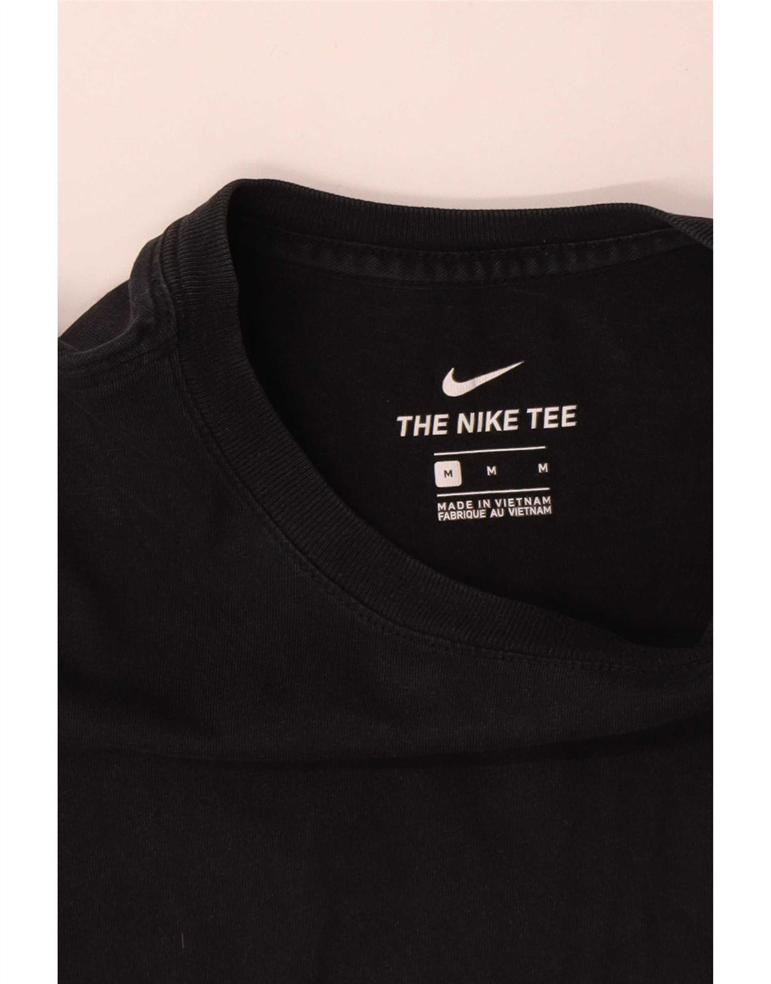 Nike Mens T-Shirt Top Medium Black Cotton
