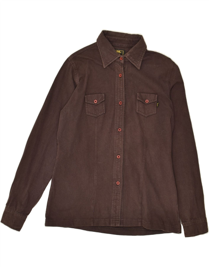 LEE Womens Shirt UK 18 XL Brown Cotton Vintage Lee and Second-Hand Lee from Messina Hembry 